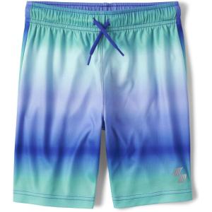 The Children’s Place Boys Performance Basketball Shorts(Blue Ombre)