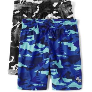 The Children’s Place Boys Performance Basketball Shorts(Camo 2-pack)