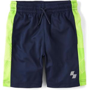 The Children’s Place Boys Performance Basketball Shorts(Navy Print)