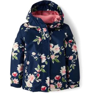 The Children’s Place Girls Heavy 3 in 1 Winter Jacket, Wind-resistant Water-resistant Shell, Fleece Inner(Tidal Floral)