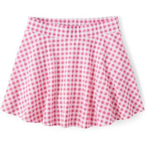 The Children’s Place Girls’ Pull-On Everyday Skorts(Daisy Gingham)