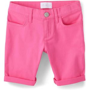 The Children’s Place Girls Solid Skimmer Shorts(French Rose)