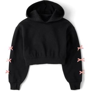 The Children’s Place girls Active Long Sleeve Hooded Sweatshirt(Paris)