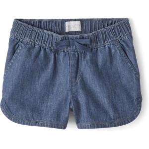 The Children’s Place girls Denim Pull on Shorts(Rose Wash)