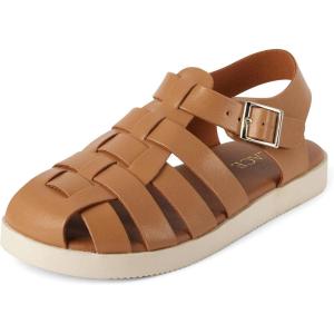 The Children’s Place girls Girls Fisherman Sandals(Tan Platform)