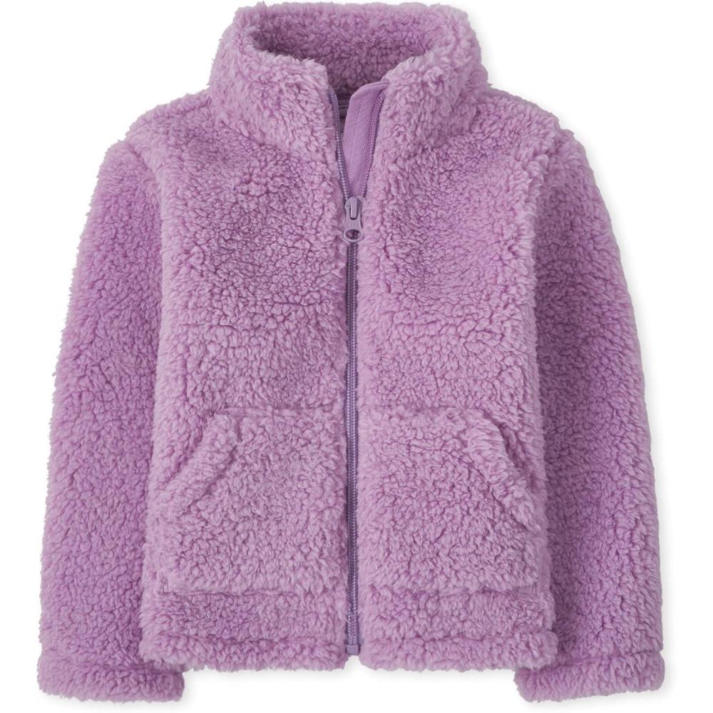 imageThe Childrens Place babygirls Toddler Sherpa JacketAmethyst