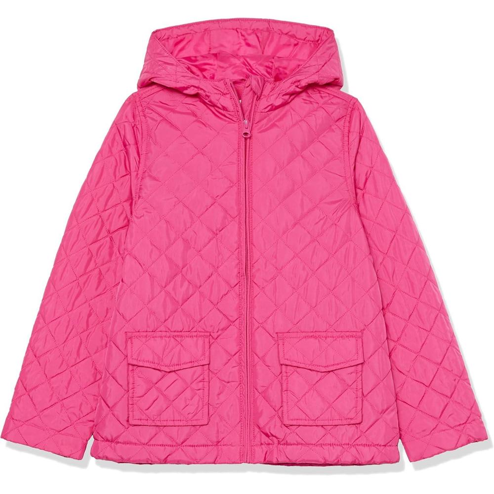 imageThe Childrens Place girls The Childrens Place Girls Medium Weight Puffer Jacket Wind WaterresistantAurora Pink
