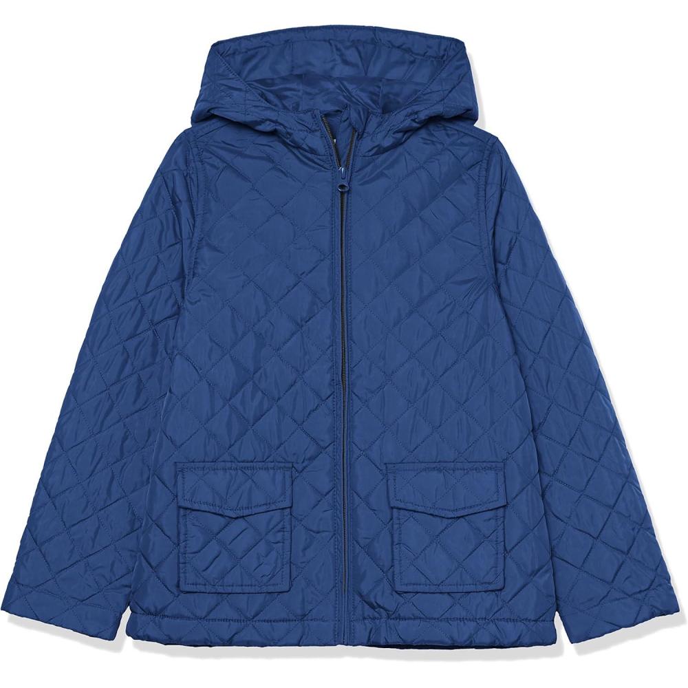 imageThe Childrens Place girls The Childrens Place Girls Medium Weight Puffer Jacket Wind WaterresistantTidal