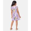 The Children’s Place Girls’ Plaid Stretch Jacquard Short Sleeve Dress(Petal Purple)