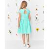 The Children’s Place Girls’ Short Sleeve Dressy Dresses(Mellow Aqua Lace)