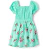 The Children’s Place Girls’ Short Sleeve Dressy Dresses(Min Tea Floral)