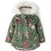 The Children’s Place Baby Toddler Girl Heavy-Weight Winter Parka Jacket, Water-resitant, Sherpa Lined, Faux Fur Hood