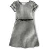 The Children’s Place Girls’ Short Sleeve Dressy Dresses(Black Plaid)
