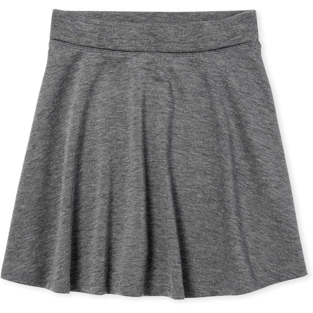 imageThe Childrens Place Girls Uniform Pleated SkortDk Heather Gray Single