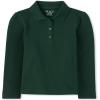 The Children’s Place Girls’ Long Sleeve Pique Polo(Spruce Green Single)
