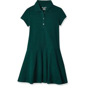 The Children’S Place Girls Short Sleeve Picque Polo Dress(Forest)
