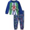 The Children’s Place baby-girls And Toddler 100% Cotton Long Sleeve Top and Pants,2 Piece Pajama Set(Racecar Blue)