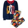 The Children’s Place boys 100% Cotton Long Sleeve Top and Pants,2 Piece Pajama Set(Basketball)