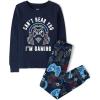 The Children’s Place boys 100% Cotton Long Sleeve Top and Pants,2 Piece Pajama Set(Im Gaming)