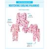 The Children’s Place Baby Girls And Toddler Long Sleeve Top and Pants Snug Fit 100% Cotton 2 Piece Pajama Set(Pink Doodle)