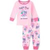 The Children’s Place Baby Girls And Toddler Long Sleeve Top and Pants Snug Fit 100% Cotton 2 Piece Pajama Set(Pink Night Owl)