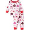 The Children’s Place Baby Girls And Toddler Long Sleeve Top and Pants Snug Fit 100% Cotton 2 Piece Pajama Set(Vday Candy)