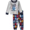 The Children’s Place baby-girls And Toddler Valentine’s Day Snug Fit 100% Cotton Pajama(Vday Love Monster 2-piece)