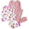 The Children’s Place girls Long Sleeve Top and Pants Snug Fit 100% Cotton 2 Piece Pajama Set(Cat/Cheetah 2-pack)