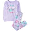 The Children’s Place girls Long Sleeve Top and Pants Snug Fit 100% Cotton 2 Piece Pajama Set(Hot Cocoa Era)
