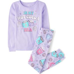 The Children’s Place girls The Children’s Place Girls Long Sleeve 2 Piece Snug Fit Cotton Pajamas(Hot Cocoa Era)
