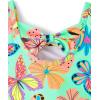 The Children’s Place Baby-Girls and Toddler 2 Piece Tankini Swimsuit(Neon Butterflies)