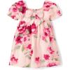 The Children’s Place Baby-Girls and Toddler Tiered Dress, Short Sleeve(Crystal Pink)