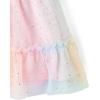 The Children’s Place Baby-Girls and Toddler Tiered Dress, Short Sleeve(Rainbow Mesh)