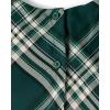 The Children’s Place,and Toddler Short Sleeve Dressy Dress(Balt Green Plaid)