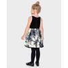 The Children’s Place,and Toddler Short Sleeve Dressy Dress(Black White Floral)