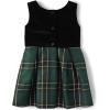 The Children’s Place,and Toddler Short Sleeve Dressy Dress(Forest Green)