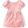 The Children’s Place,and Toddler Short Sleeve Dressy Dress(Lt Plum Glitter Bows)