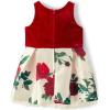 The Children’s Place,and Toddler Short Sleeve Dressy Dress(Red White Floral)