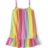 The Children’s Place Girls’ Short Sleeve Dressy Dress(Rainbow Stripe)
