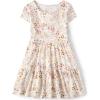 The Children’s Place Girls’ Short Sleeve Dressy Dress(White Daisy)