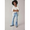 The Children’s Place Girls Flare Jeans(Lt Med Wash Studded)