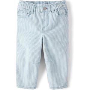 The Children’s Place Baby Girls’ and Toddler Barrel Leg Jeans(Max Wash)