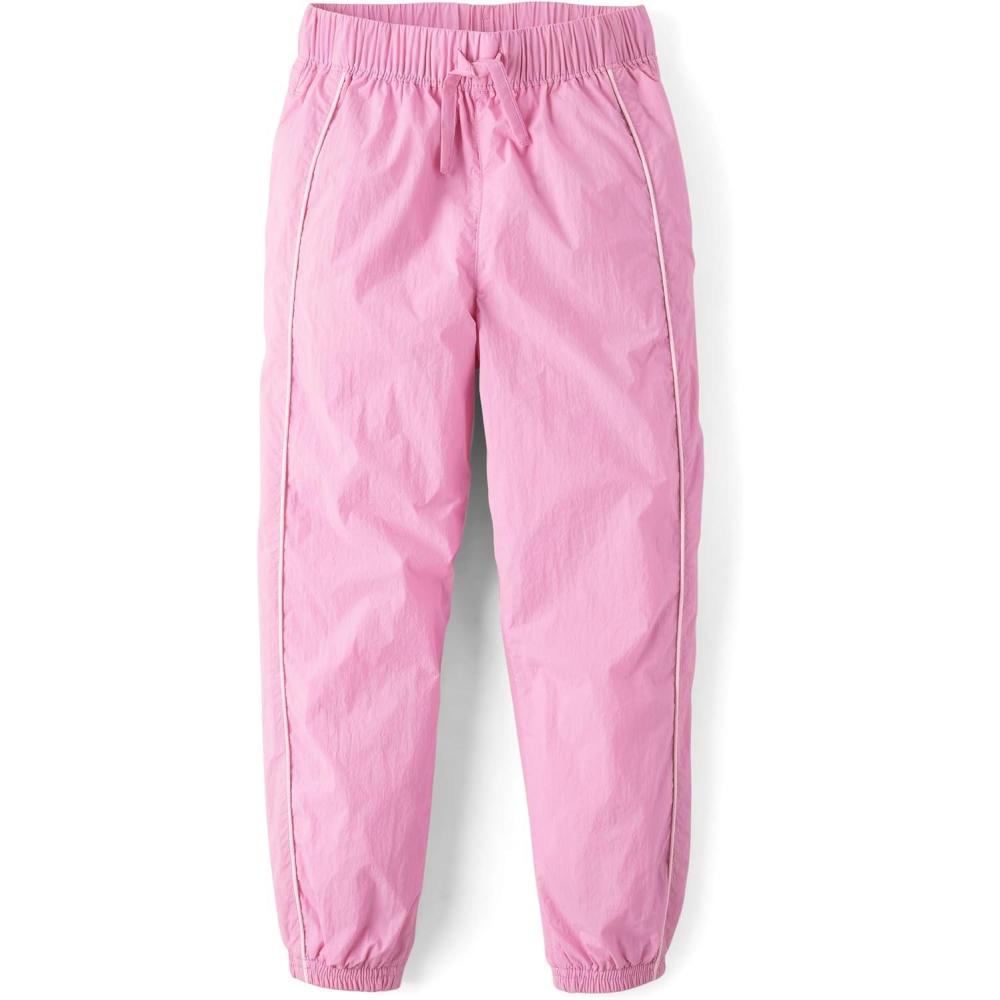 imageThe Childrens Place Girls Active Parachute Knit PantsStrawberry Milk