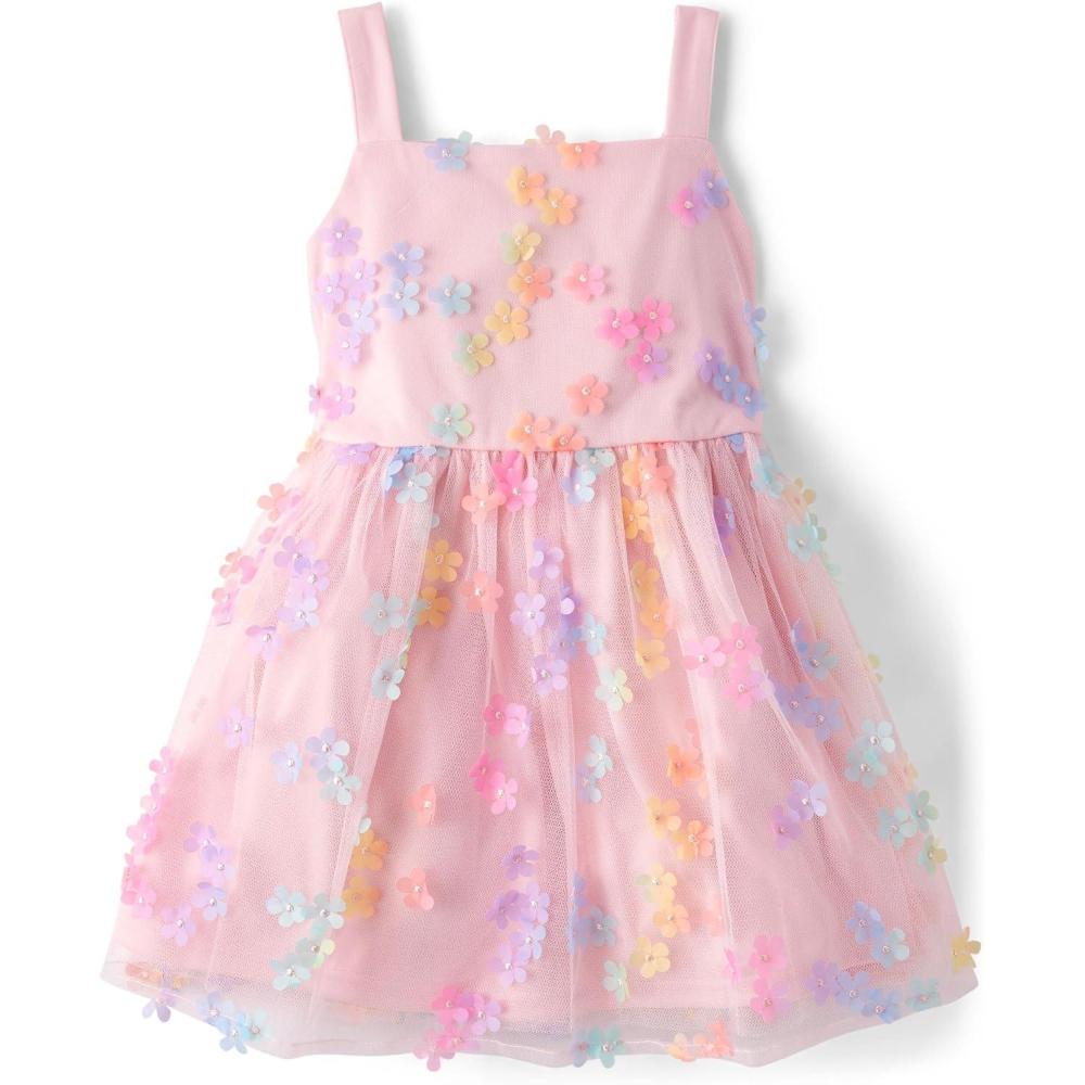 imageThe Childrens Place Girls Dressy Dress SleevelessBright Pink