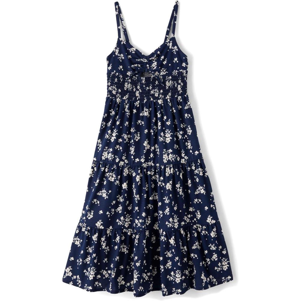 imageThe Childrens Place girls Floral Smocked Babydoll DressTidal