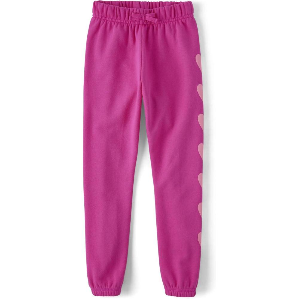 imageThe Childrens Place girls Knit Active SweatpantsPink Glow