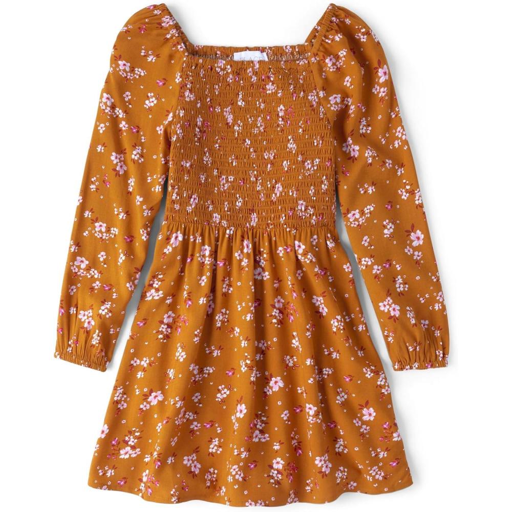 imageThe Childrens Place girls Long Sleeve Casual DressesHoneycomb
