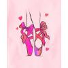 The Children’s Place Girls Long Sleeve Graphic Top with Back Detail(Ballet Shoes)