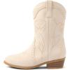 The Children’s Place Girl’s Western Cowgirl Boot(Off-white)