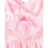 The Children’s Place girls Floral Smocked Babydoll Dress(Tiara Pink)